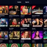 Current Zizobet live casino lobby showing table categories and provider filters
